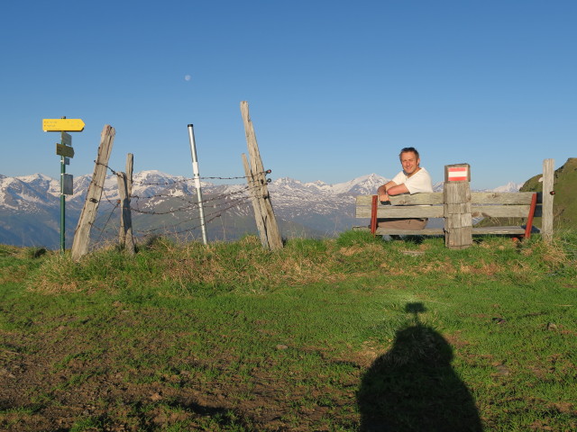 Ich in der Tofernscharte, 2.091 m (5. Juni)