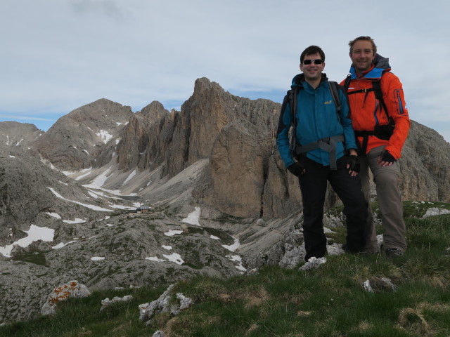 Ronald und ich am Mantel, 2.567 m (21. Juni)