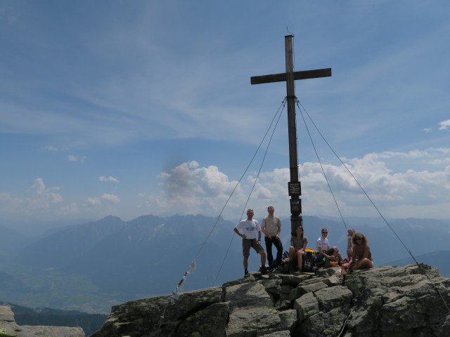 Ich, Werner, Bernadette, Sonja, Erich und Irmgard am Vorgipfel der Schleinitz