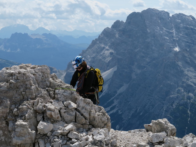Westliche Zinne-Normalweg: Irene zwischen Ringband und Westlicher Zinne