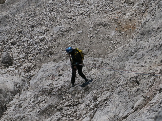 Westliche Zinne-Normalweg: Irene zwischen Westlicher Zinne und Ringband