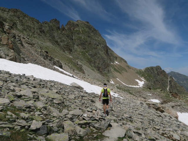 Gabriel zwischen Radsattel und Hohem Rad (12. Juli)