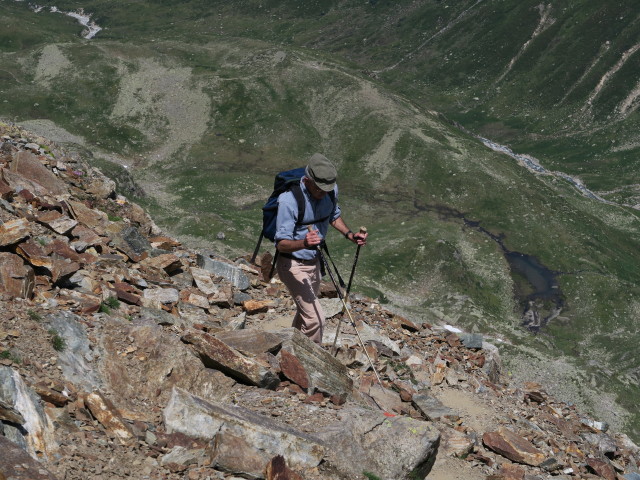 Uwe zwischen Radsattel und Hohem Rad (12. Juli)