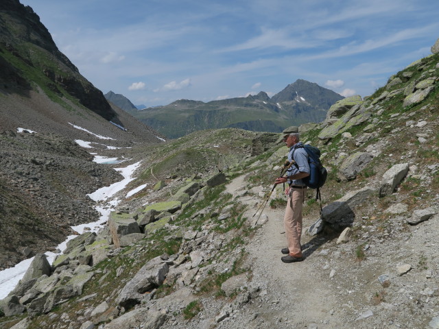 Uwe zwischen Hohem Rad und Großvermuntalpe (12. Juli)
