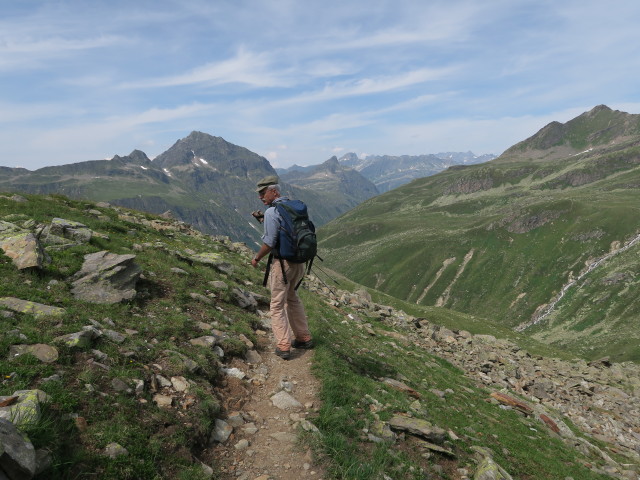 Uwe zwischen Hohem Rad und Großvermuntalpe (12. Juli)