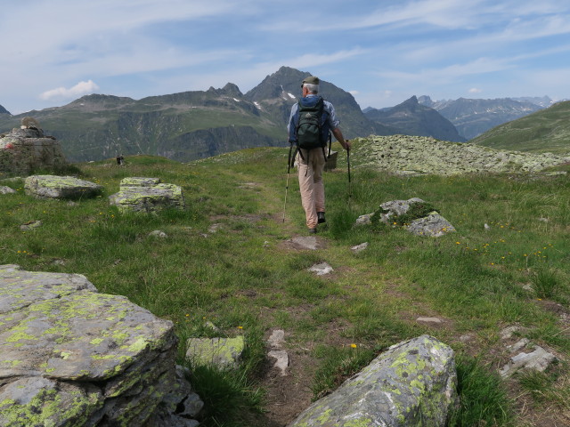 Uwe zwischen Hohem Rad und Großvermuntalpe (12. Juli)