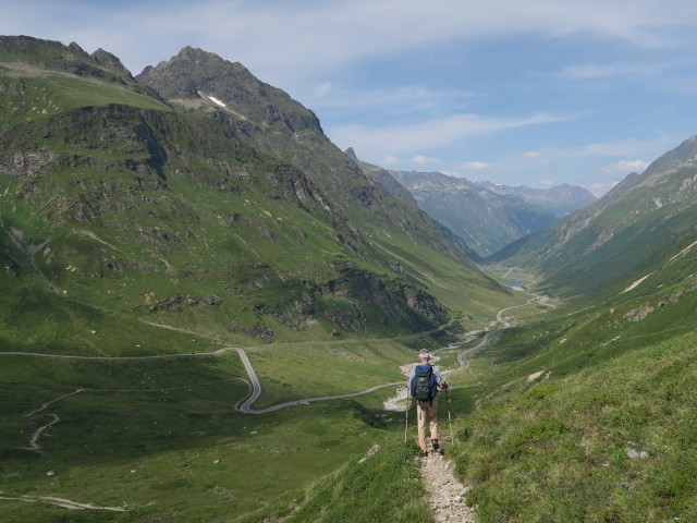 Uwe zwischen Großvermuntalpe und Silvretta-Stausee (12. Juli)