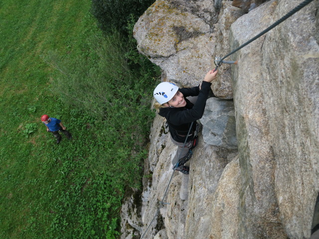 Barbara am TIWAG-Klettersteig (13. Juli)