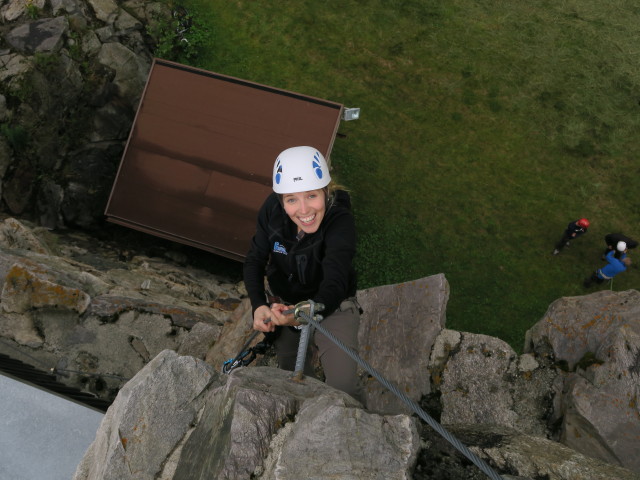 Barbara am TIWAG-Klettersteig (13. Juli)