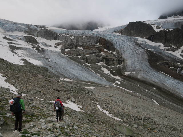 Uwe und Gabriel zwischen Wiesbadener Hütte und Ochsentaler Gletscher (14. Juli)