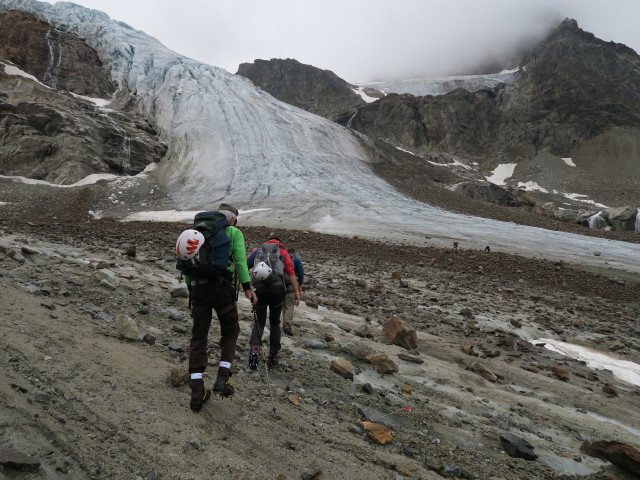 Uwe, Gabriel und Christian am Ochsentaler Gletscher (14. Juli)