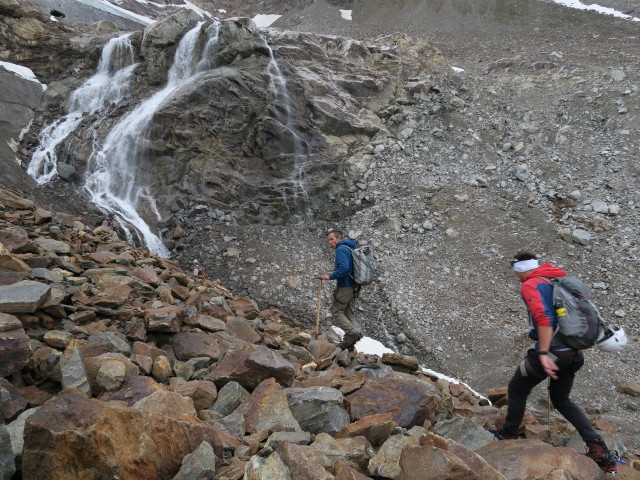 Christian und Gabriel am Ochsentaler Gletscher (14. Juli)