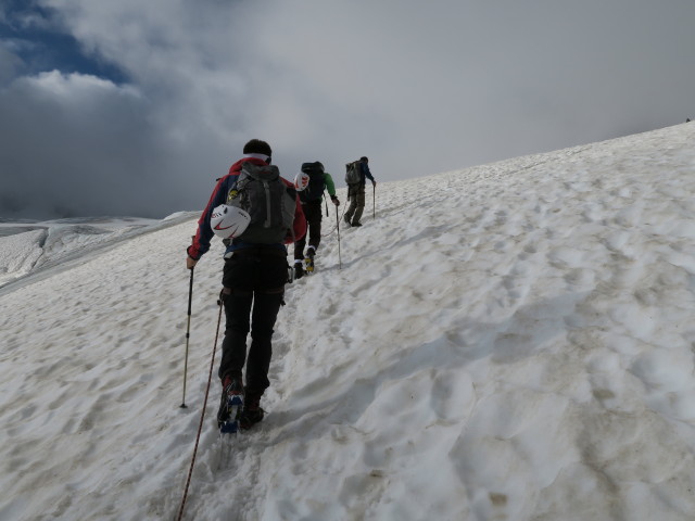 Gabriel, Uwe und Christian am Ochsentaler Gletscher (14. Juli)