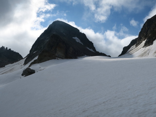 Piz Buin vom Ochsentaler Gletscher aus (14. Juli)
