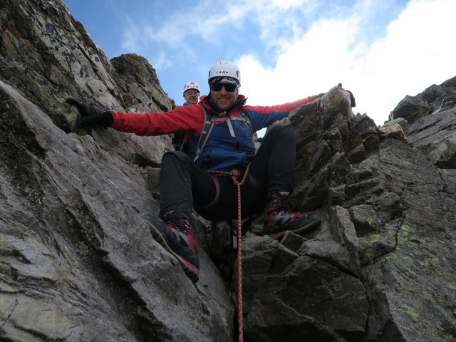 Uwe und Gabriel zwischen Piz Buin und Buinlücke (14. Juli)