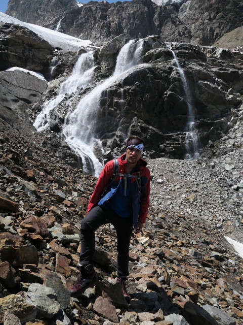Gabriel am Ochsentaler Gletscher (14. Juli)