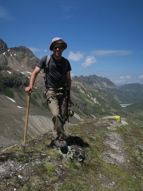 Christian auf der Grünen Kuppe, 2.579 m (14. Juli)