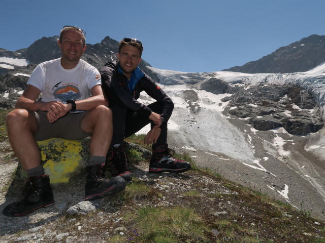 Ich und Gabriel auf der Grünen Kuppe, 2.579 m (14. Juli)