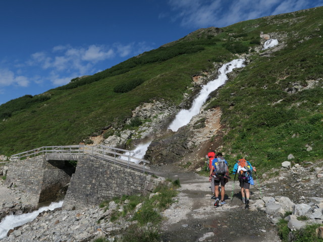 Gabriel und Barbara beim Silvretta-Stausee (14. Juli)