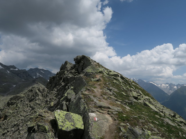 Tiroler Höhenweg zwischen Wildseespitze und Landshuter Europahütte (18. Juli)