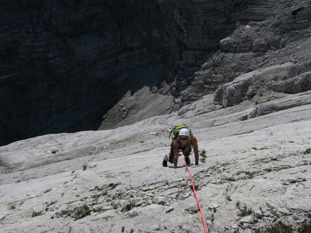 'Ulli, da Tanzbodn is insa!': Maria in der 15. Seillänge (1. Aug.)