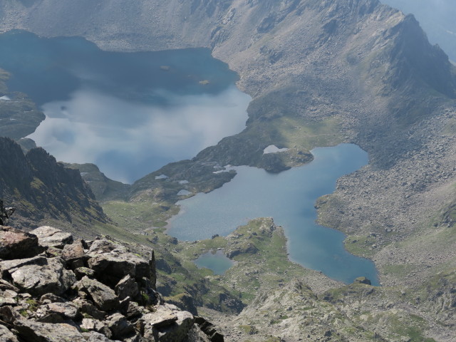 Wangenitzsee und Kreuzsee vom Hohen Perschitzkopf aus (9. Aug.)