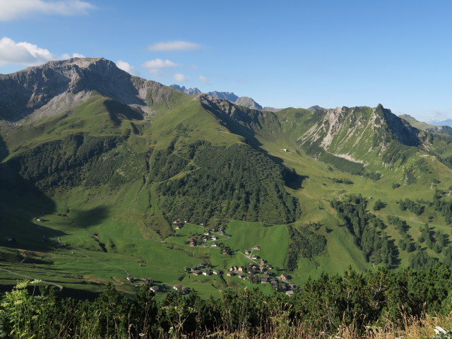 vom Sareis Richtung Südwesten (22. Aug.)