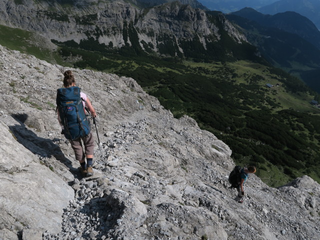 Romy und Carmen am Leibersteig (23. Aug.)