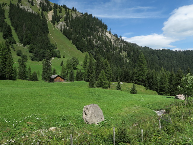 zwischen Unterbrüggelealpe und Unterzalimalpe (23. Aug.)