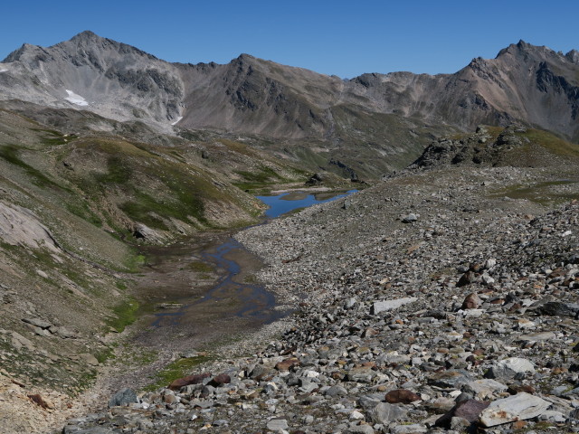 neben Weg 924 zwischen Badener Hütte und Kristallwand-Klettersteig (30. Aug.)