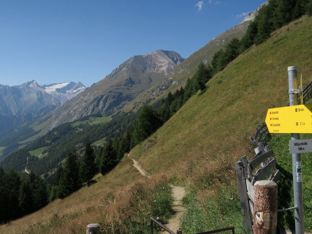 von der Nilljochhütte Richtung Nordwesten (31. Aug.)