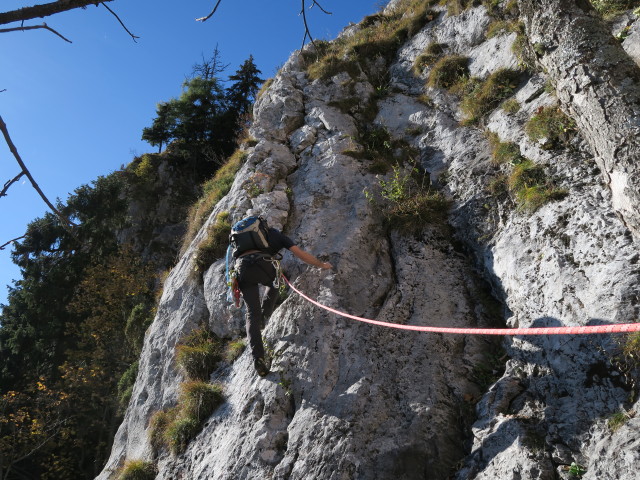 Gerdasteig: Christian in der 6. Seillänge