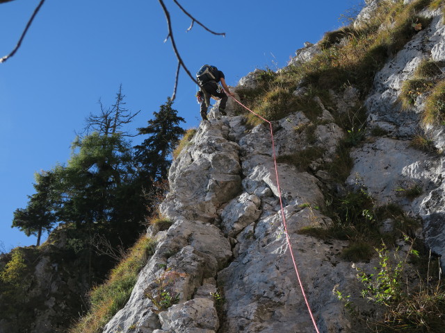 Gerdasteig: Christian in der 6. Seillänge