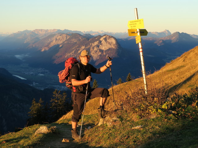 Erich auf der Hinterkaiserfeldenalm (1. Nov.)
