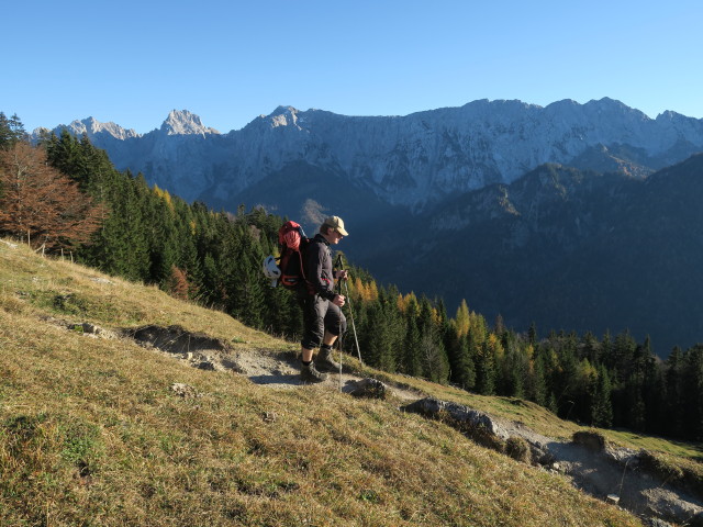 Erich zwischen Vorderkaiserfeldenhütte und Rietzau (1. Nov.)