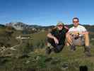 Erich und ich am Schneebichl, 1.470 m (31. Okt.)