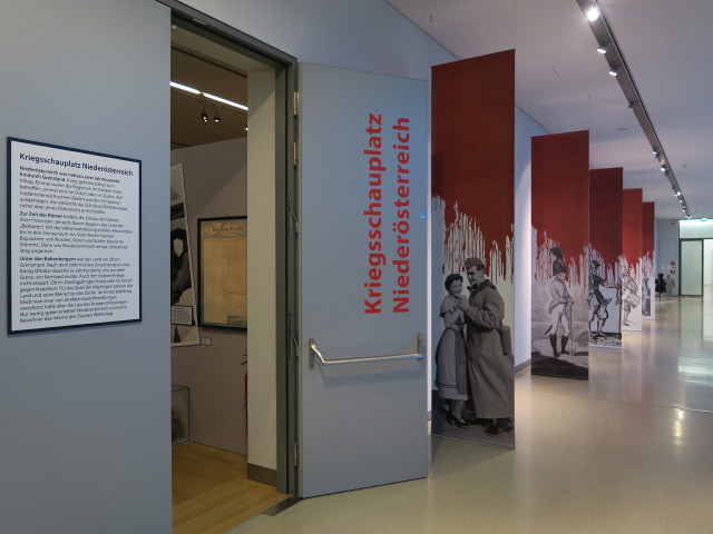 Sonderausstellung 'Kriegsschauplatz Nieder&ouml;sterreich' im Landesmuseum