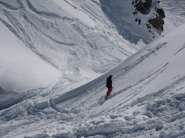 Markus neben der Skiroute 'Schindlerh&auml;nge'