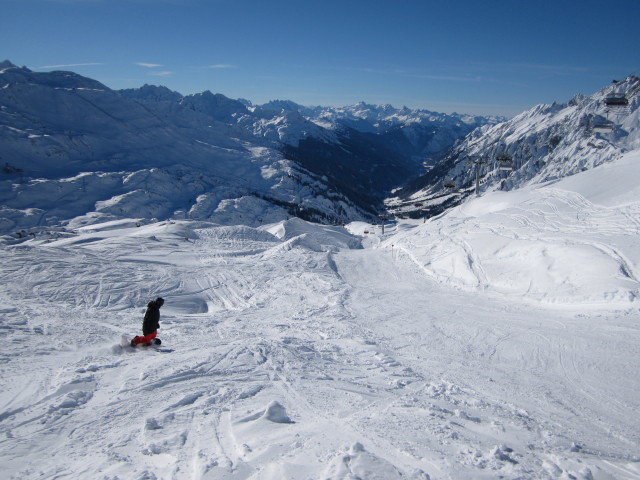Markus neben der Skiroute 'Pfannenk&ouml;pfe'