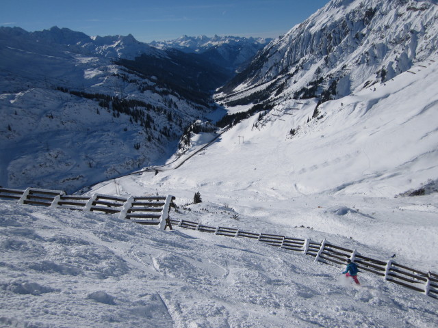 Rosie neben der Skiroute 'Pfannenk&ouml;pfe'