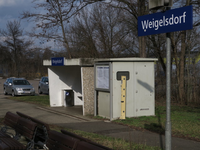 Bahnhof Weigelsdorf, 203 m (29. J&auml;n.)