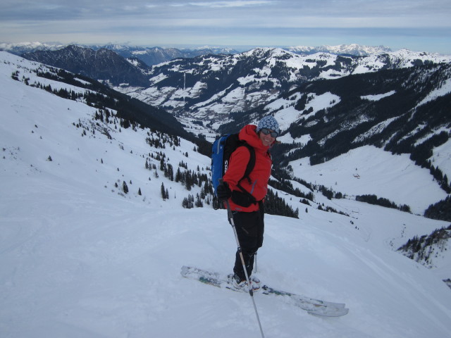 Martina zwischen Standkopf und Greitalm