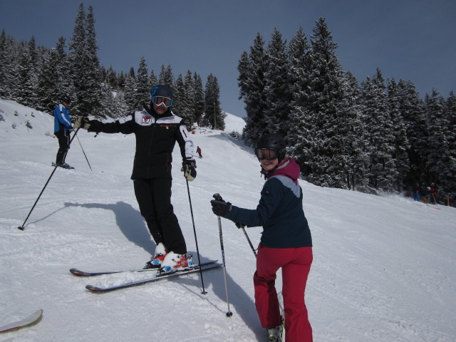 Thomas und Beate auf der K&auml;ferstallabfahrt (20. Feb.)