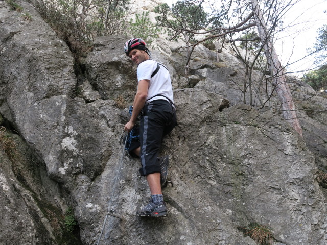 Patrick im kleinen &Uuml;berhang