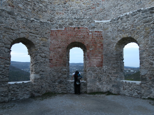 Patrick in der Ruine Burg M&ouml;dling
