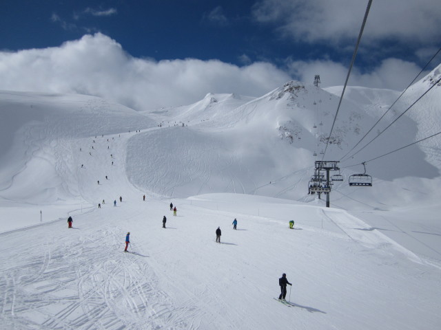 Piste Lac vom Telesiege Merles aus (6. M&auml;rz)
