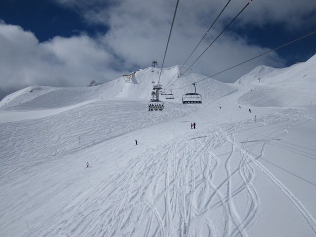 Piste Lac vom Telesiege Merles aus (6. März)