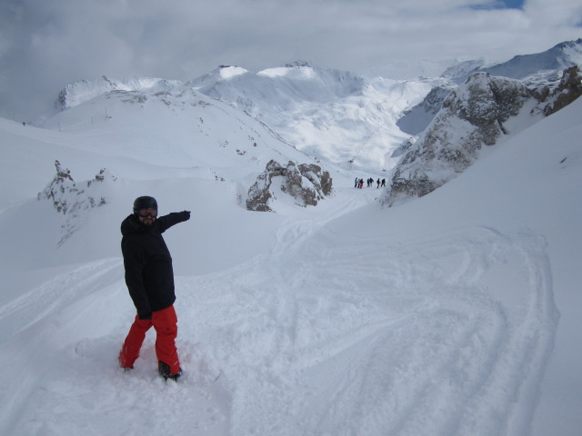 Markus neben der Piste Grattalu (6. M&auml;rz)