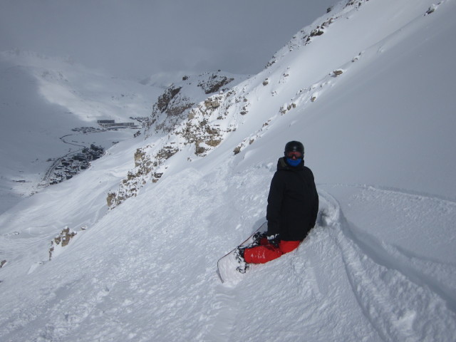 Markus neben der Piste Double M (6. M&auml;rz)