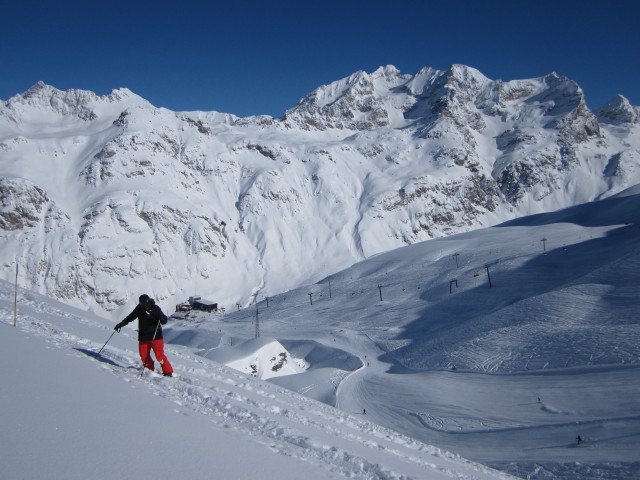Markus neben der Piste Vallon (7. M&auml;rz)